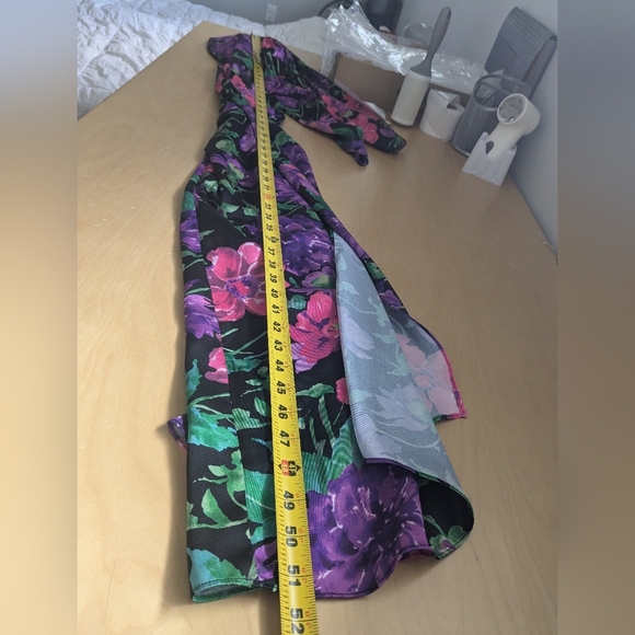 ZARA Floral Dress Asymetric Size XS Perfect For Spring Back Zipper - Picture 16 of 16